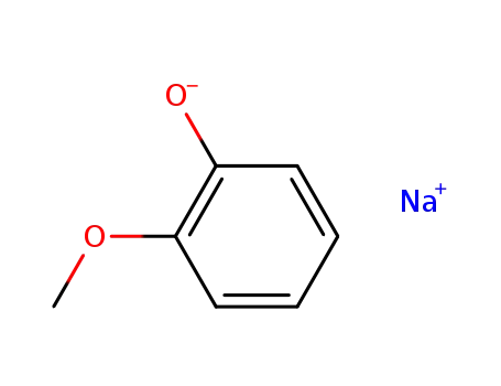 Molecular Structure of 13052-77-2 (Phenol, 2-methoxy-, sodium salt)