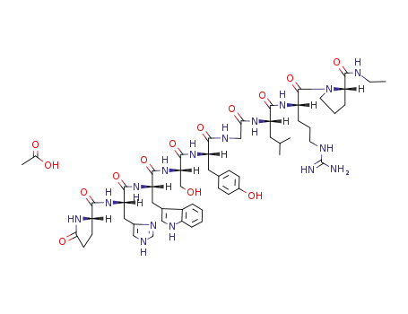 Molecular Structure of 66002-66-2 (Fertirelin acetate)