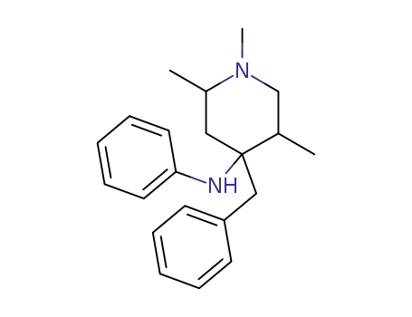 1-methyl-2r,5c-dimethyl-4t-benzyl-4c-phenylaminopiperidine