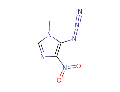 Molecular Structure of 124641-94-7 (1H-Imidazole, 5-azido-1-methyl-4-nitro-)