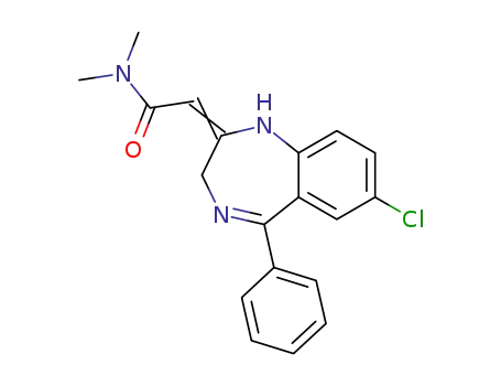 <7-chloro-1,3-dihydro-5-phenyl-2H-1,4-benzodiazepin-2-ylidene>-N,N-dimethylacetamide
