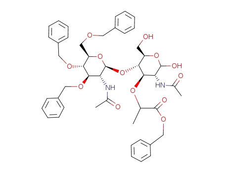 4-O-(N-acetyl-3,4,6-tri-O-benzyl-β-D-glucosaminyl)-N-acetylmuramic acid benzyl ester