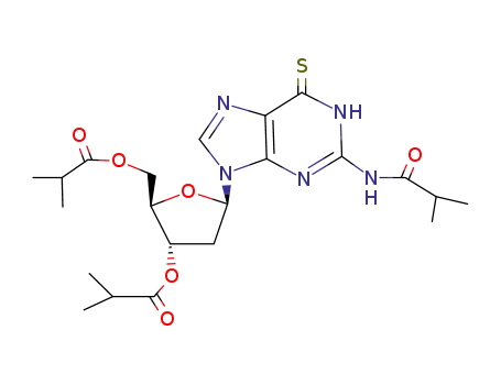 Isobutyric acid (2R,3S,5R)-5-(2-isobutyrylamino-6-thioxo-1,6-dihydro-purin-9-yl)-2-isobutyryloxymethyl-tetrahydro-furan-3-yl ester