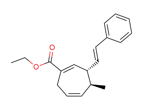 ethyl trans-4-methyl-3-((E)-2-phenylethenyl)cyclohepta-1,5-diene-1-carboxylate
