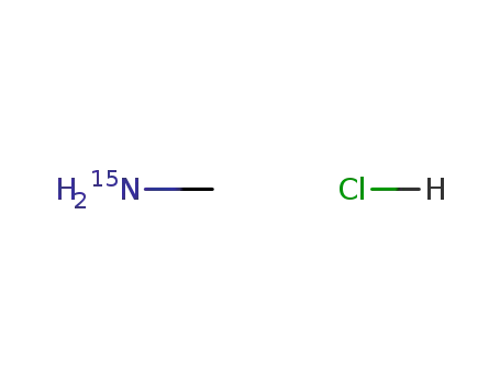 Molecular Structure of 3852-22-0 (METHYLAMINE-15N HYDROCHLORIDE)