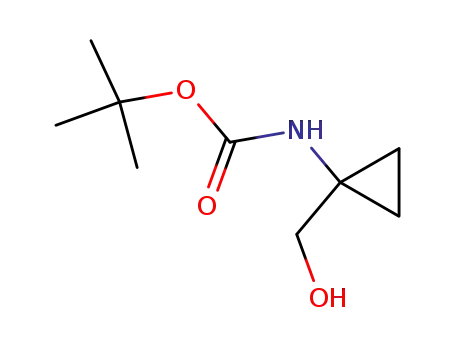 Molecular Structure of 107017-73-2 (N-BOC-1-AMINO-CYCLOPROPANEMETHANOL)