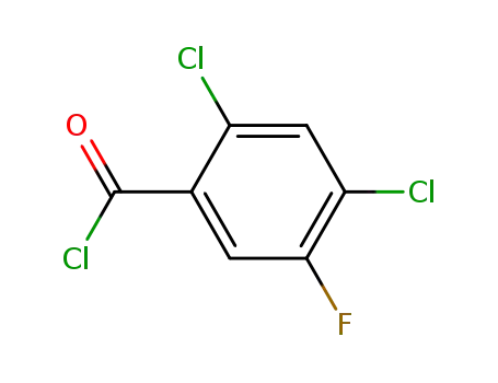 Molecular Structure of 86393-34-2 (2,4-Dichloro-5-fluorobenzoyl chloride)