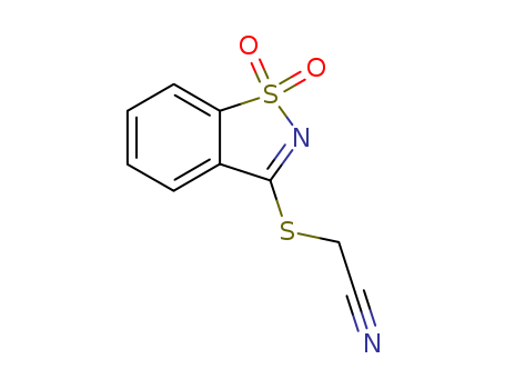 Acetonitrile, [(1,1-dioxido-1,2-benzisothiazol-3-yl)thio]-