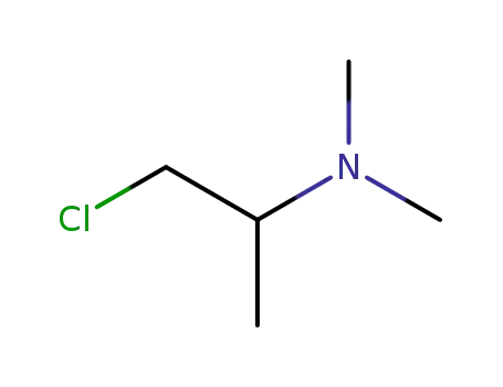 Molecular Structure of 53309-35-6 (1-Chloro-N,N-dimethyl-2-propylamine)