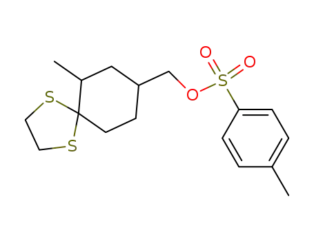 Toluene-4-sulfonic acid 6-methyl-1,4-dithia-spiro[4.5]dec-8-ylmethyl ester