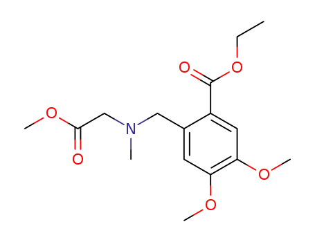 N-(2-carboethoxy-4,5-dimethoxybenzyl)sarcosine methyl ester