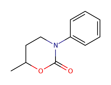 Molecular Structure of 99855-05-7 (2H-1,3-Oxazin-2-one, tetrahydro-6-methyl-3-phenyl-)