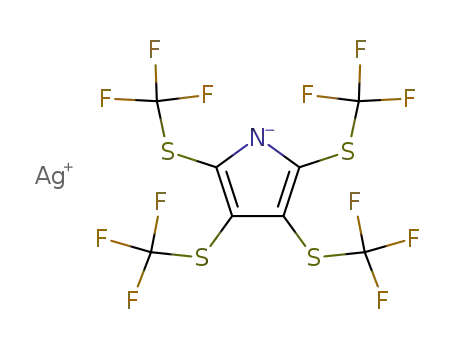 silver-2,3,4,5-tetrakis(trifluoromethylsulfanyl)-1H-pyrrolide