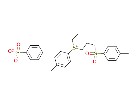 ethyl-(3-p-tolylsulphonylpropyl)-p-tolylsulphonium benzenesulphonate