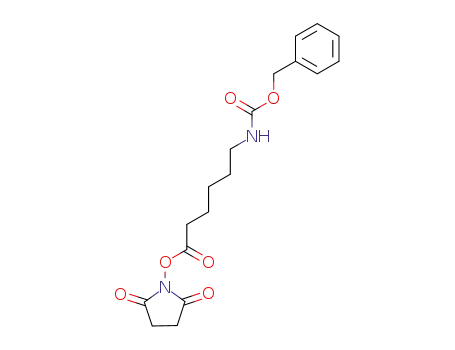 Molecular Structure of 53733-98-5 (Carbamic acid, [6-[(2,5-dioxo-1-pyrrolidinyl)oxy]-6-oxohexyl]-,
phenylmethyl ester)