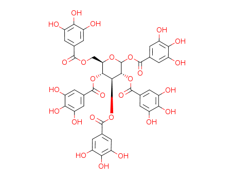 D-Glucopyranose, 1,2,3,4,6-pentakis(3,4,5-trihydroxybenzoate)