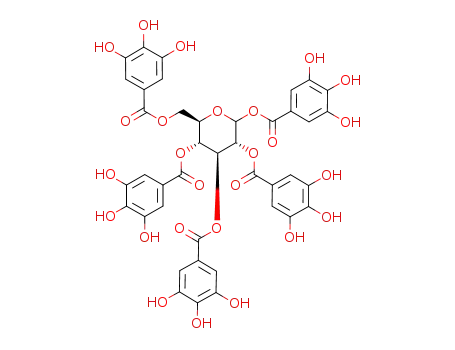 Molecular Structure of 50678-27-8 (2,3,4,5,6-pentagalloylglucose)
