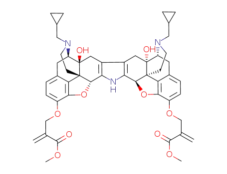 3,3'-bis<(2-carbomethoxyallyl)oxy>-17,17'-bis(cyclopropylmethyl)-6,6',7,7'-tetradehydro-4,5:4',5'-diepoxy-6,6'-imino<7,7'-bimorphinan>-14,14'-diol