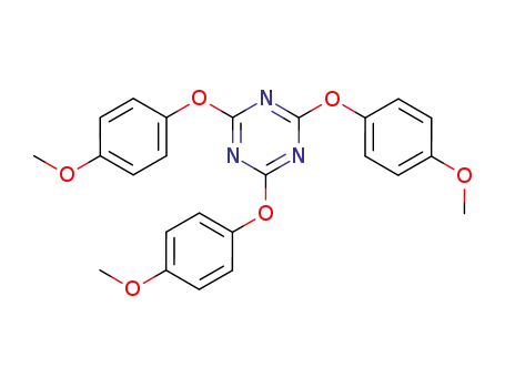 Molecular Structure of 25940-64-1 (2,4,6-tris(4-methoxyphenoxy)-1,3,5-triazine)