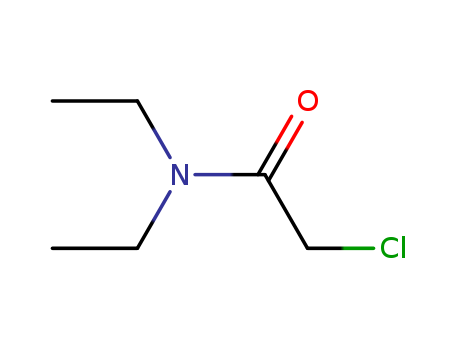 2315-36-8,N,N-Diethylchloroacetamide,2-(Diethylamino)-2-oxoethylchloride;2-Chloro-N,N-diethylacetamide;CDEA;Chloro-N,N-diethylacetamide;N,N-Diethyl-2-chloroacetamide;N-(2-Chloroacetyl)diethylamine;N-(Chloroacetyl)diethylamine;NSC 1726;a-Chloro-N,N-diethylacetamide;