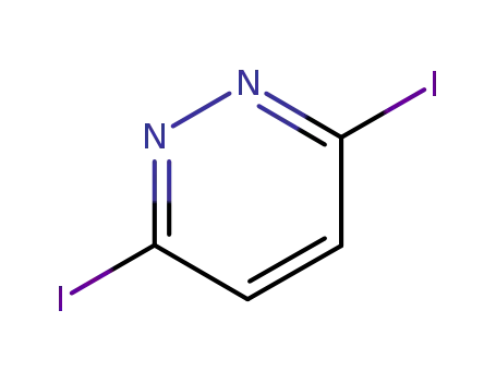 Molecular Structure of 20698-04-8 (3,6-Diiodopyridazine)