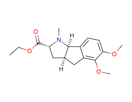 (2R,3aS,8bR)-5,6-Dimethoxy-1-methyl-1,2,3,3a,4,8b-hexahydro-indeno[1,2-b]pyrrole-2-carboxylic acid ethyl ester