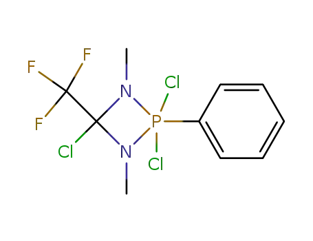 1,3-dimethyl-2,2-dichloro-2-phenyl-4-chloro-4-(trifluoromethyl)-1,3,2-diazaphosphetidine