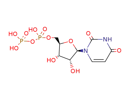 Molecular Structure of 58-98-0 (Uridine-5'-diphosphate)