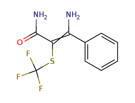 β-amino-α-trifluoromethylthio-cinnamic acid amide