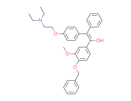 1-<4-<2-(diethylamino)ethoxy>phenyl>-1-phenyl-2-hydroxy-2-<3-methoxy-4-(benzyloxy)phenyl>ethene