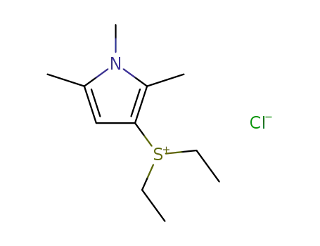 Diethyl-(1,2,5-trimethyl-1H-pyrrol-3-yl)-sulfonium; chloride