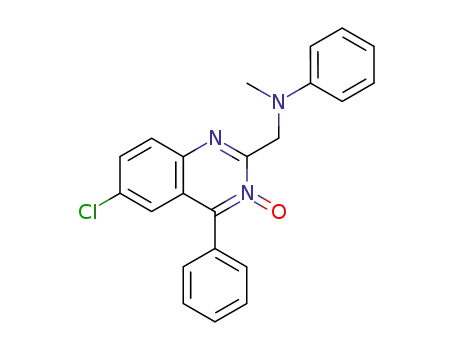 6-Chlor-2-<(N-methyl)-phenylamino>methyl-4-phenyl-chinazolin-3-oxid