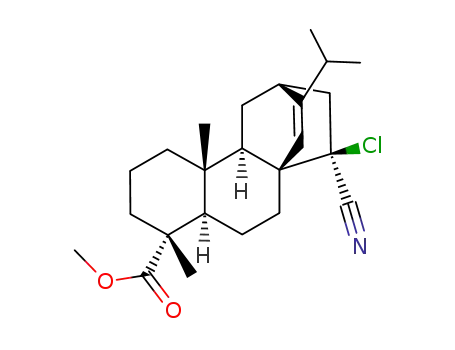 Methyl 17,19-dinoratis-14-chloro-14-cyano-15-ene-16-(1-methylethyl)-4-carboxylate