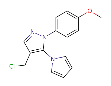 4-Chloromethyl-1-(4-methoxy-phenyl)-5-pyrrol-1-yl-1H-pyrazole