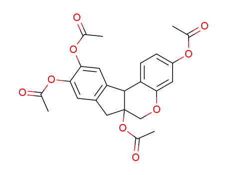 3,6a,9,10-tetraacetoxy-6,6a,7,11b-tetrahydro-indeno[2,1-c]chromene