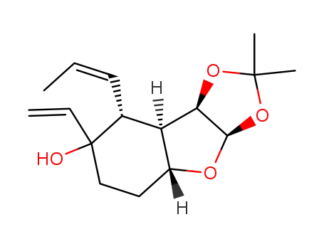 2(R)-(Z)-propenyl-1-vinyl-(3,5-dideoxy-1,2-O-isopropylidene-α-D-ribo-furano)<3,4-c>cyclohexanol