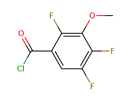 Molecular Structure of 112811-66-2 (2,4,5-Trifluoro-3-methoxybenzoyl chloride)