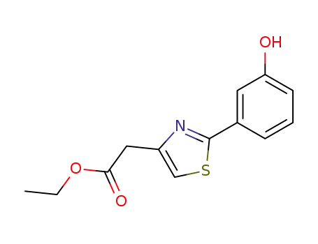 <2-(3-hydroxyphenyl)-4-thiazolyl>acetic acid ethyl ester