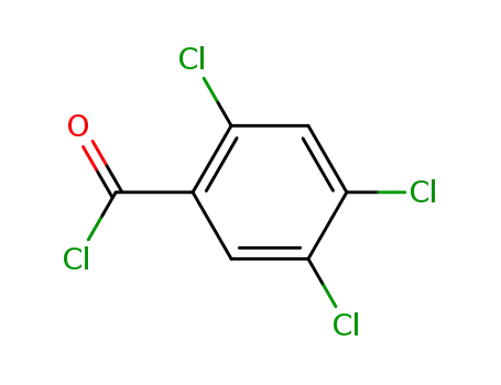 Molecular Structure of 42221-49-8 (2,4,5-Trichlorobenzoyl chloride)
