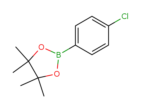 Molecular Structure of 195062-61-4 (4-(4,4,5,5-TETRAMETHYL-1,3,2-DIOXABOROLAN-2-YL)CHLOROBENZENE)