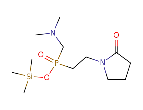trimethylsilyl (dimethylaminomethyl){2-[N-(2-oxopyrrolidino)]ethyl}phosphinate