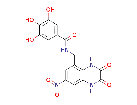 3,4,5-Trihydroxy-N-(7-nitro-2,3-dioxo-1,2,3,4-tetrahydro-quinoxalin-5-ylmethyl)-benzamide