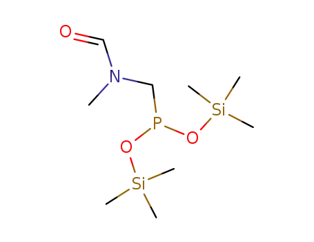 bis(trimethylsilyl) (N-methyl-N-formylaminomethyl)phosphonite