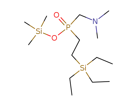 trimethylsilyl (dimethylaminomethyl)[2-(triethylsilyl)ethyl]phosphinate
