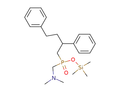 trimethylsilyl (dimethylaminomethyl)(2,4-diphenylbutyl)phosphinate