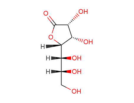 Molecular Structure of 89-67-8 (D-glycero-D-gulo-heptono-1,4-lactone)