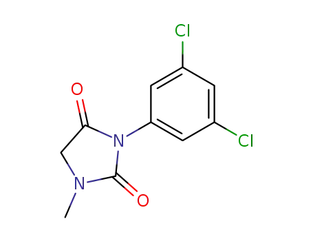 Molecular Structure of 27387-90-2 (3-(3,5-Dichlorophenyl)-1-methylhydantoin)