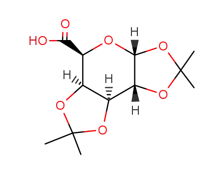 Molecular Structure of 25253-46-7 (1,2,3,4-DI-O-ISOPROPYLIDENE-ALPHA-D-GALACTURONIC ACID)