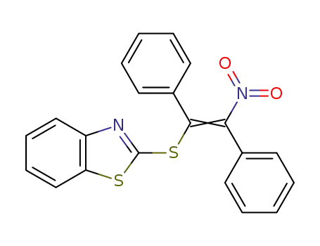 2-(2-benzothiazolylthio)-1-nitro-1,2-diphenylethene