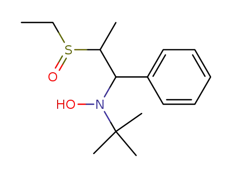 N-tert-butyl-N-(1-phenyl-2-methyl-2-ethylsulfinyl) ethyl hydroxylamine